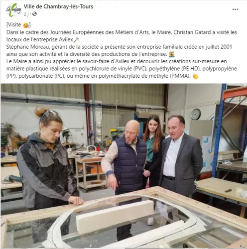 Visite du Maire de Chambray-lès-Tours, Christian Gatard lors des JEMA 2023